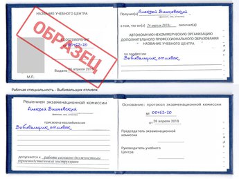 Обучение Выбивальщик отливок